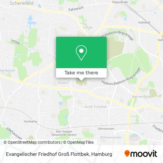 Evangelischer Friedhof Groß Flottbek map