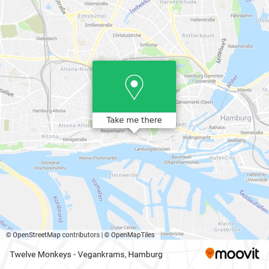 Twelve Monkeys - Vegankrams map
