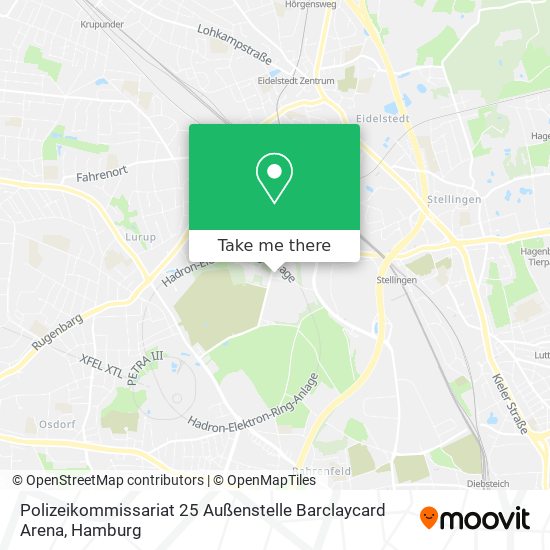 Polizeikommissariat 25 Außenstelle Barclaycard Arena map