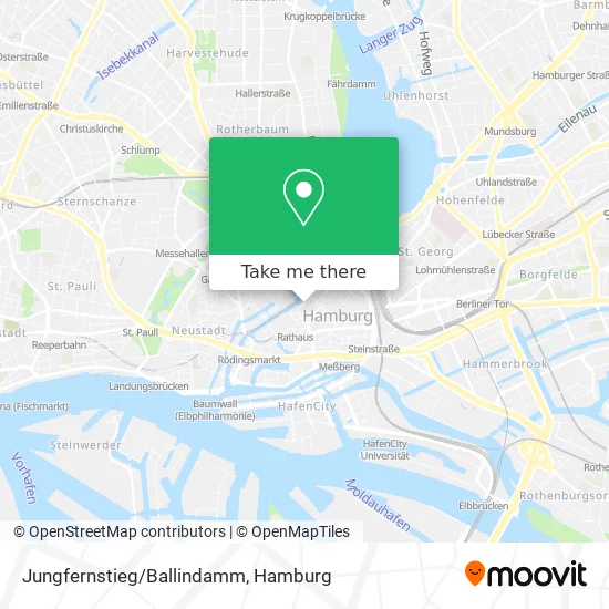 Карта Jungfernstieg/Ballindamm