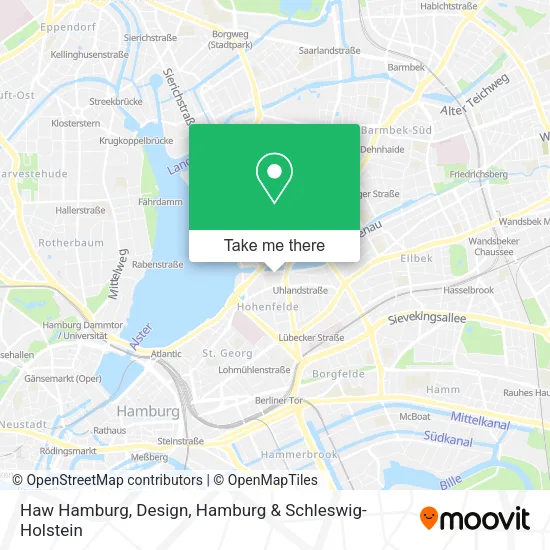 Карта Haw Hamburg, Design