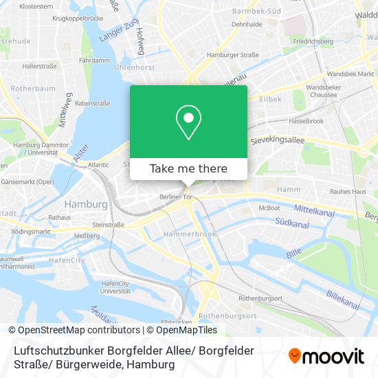 Luftschutzbunker Borgfelder Allee/ Borgfelder Straße/ Bürgerweide map