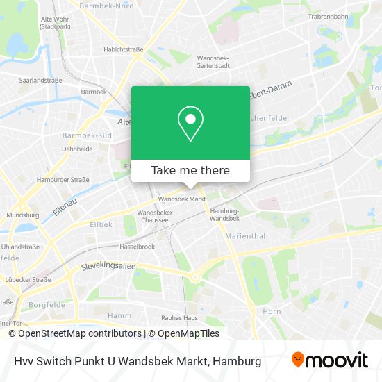 Hvv Switch Punkt U Wandsbek Markt map