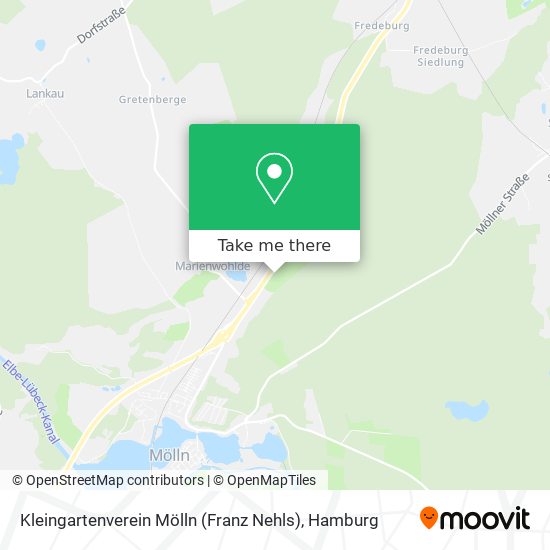 Kleingartenverein Mölln (Franz Nehls) map