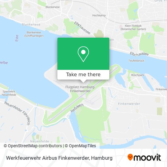 Werkfeuerwehr Airbus Finkenwerder map