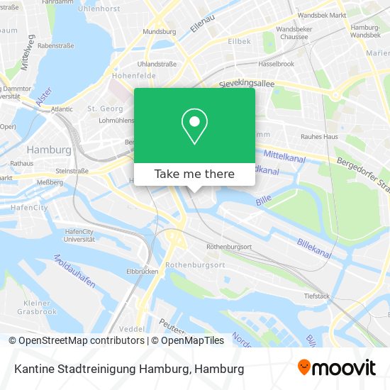 Kantine Stadtreinigung Hamburg map