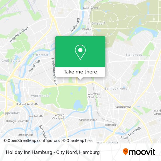 Holiday Inn Hamburg - City Nord map