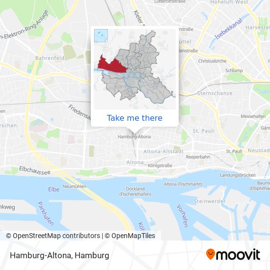 Hamburg-Altona map