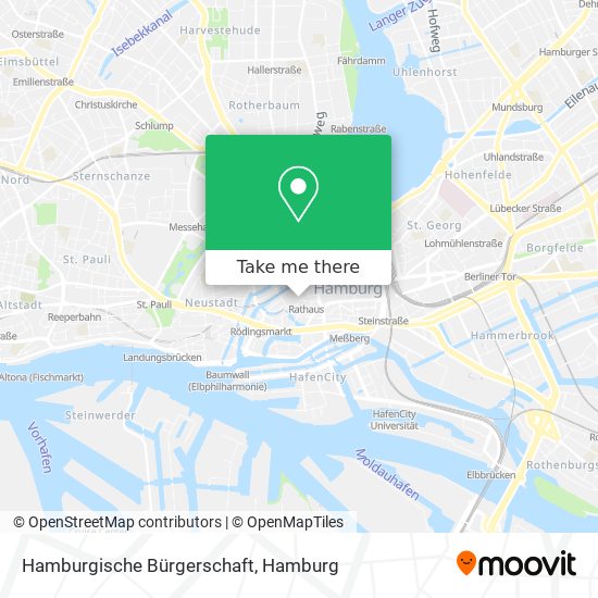 Hamburgische Bürgerschaft map