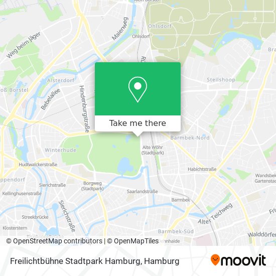 Карта Freilichtbühne Stadtpark Hamburg