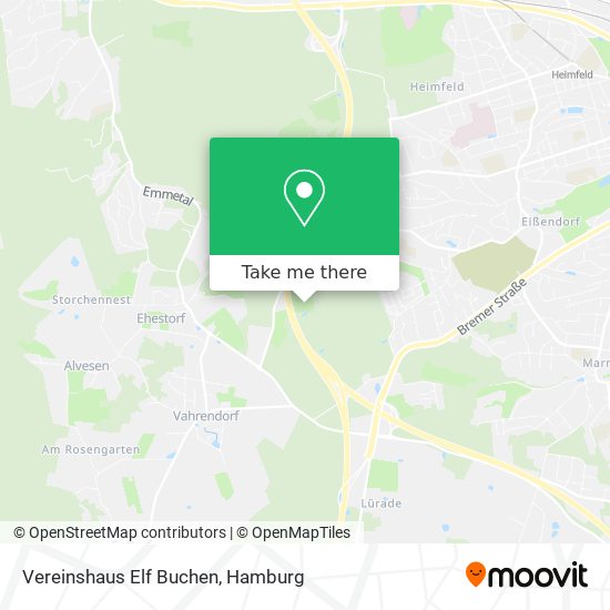 Vereinshaus Elf Buchen map