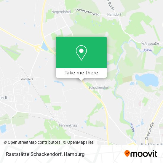 Raststätte Schackendorf map