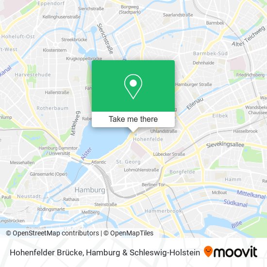 Hohenfelder Brücke map