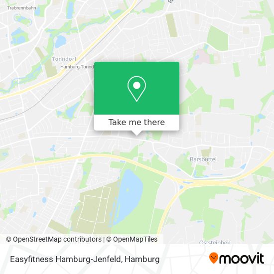 Easyfitness Hamburg-Jenfeld map