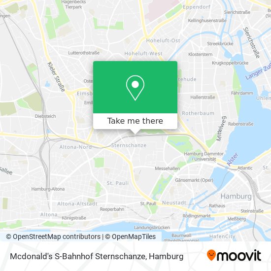 Mcdonald's S-Bahnhof Sternschanze map