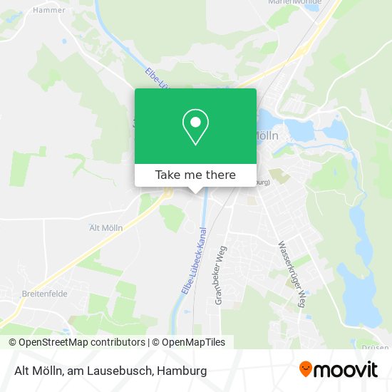 Alt Mölln, am Lausebusch map