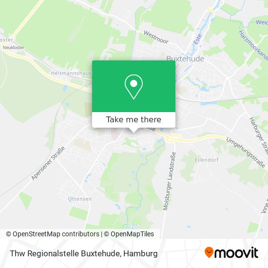 Thw Regionalstelle Buxtehude map