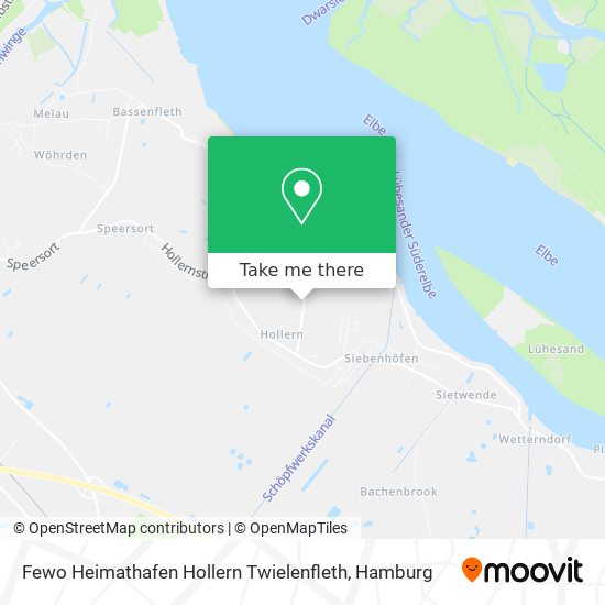 Fewo Heimathafen Hollern Twielenfleth map