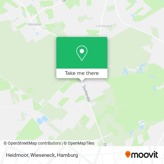 Heidmoor, Wieseneck map