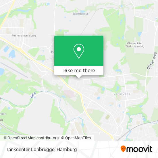 Tankcenter Lohbrügge map