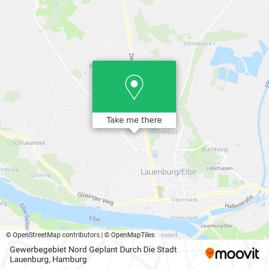 Gewerbegebiet Nord Geplant Durch Die Stadt Lauenburg map