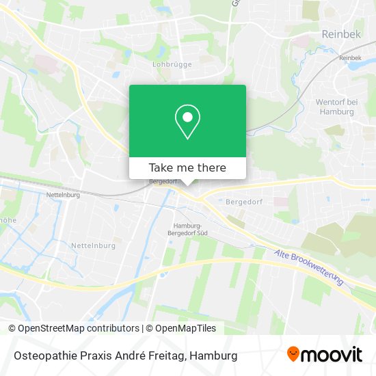 Osteopathie Praxis André Freitag map