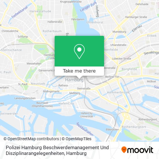 Polizei Hamburg Beschwerdemanagement Und Disziplinarangelegenheiten map