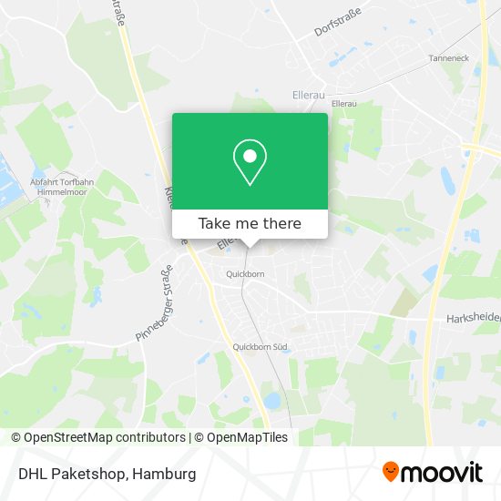 DHL Paketshop map