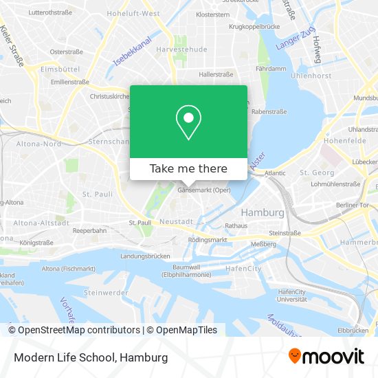 Modern Life School map