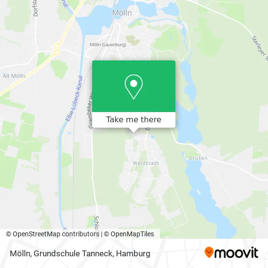 Карта Mölln, Grundschule Tanneck