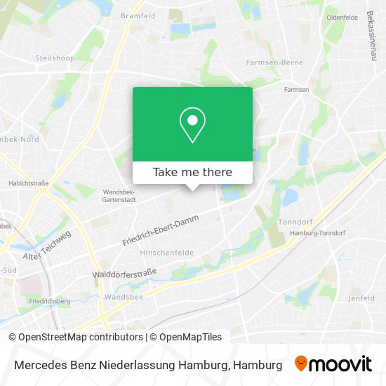 Mercedes Benz Niederlassung Hamburg map