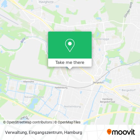 Verwaltung, Eingangszentrum map