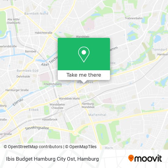 Ibis Budget Hamburg City Ost map