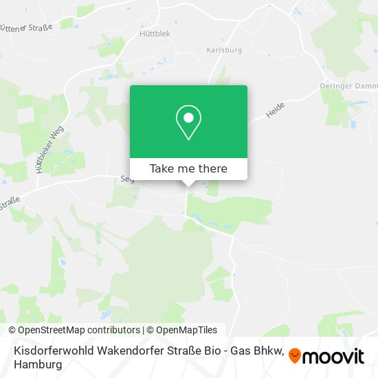 Kisdorferwohld Wakendorfer Straße Bio - Gas Bhkw map
