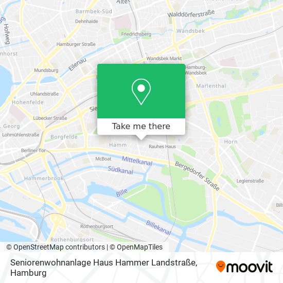 Карта Seniorenwohnanlage Haus Hammer Landstraße