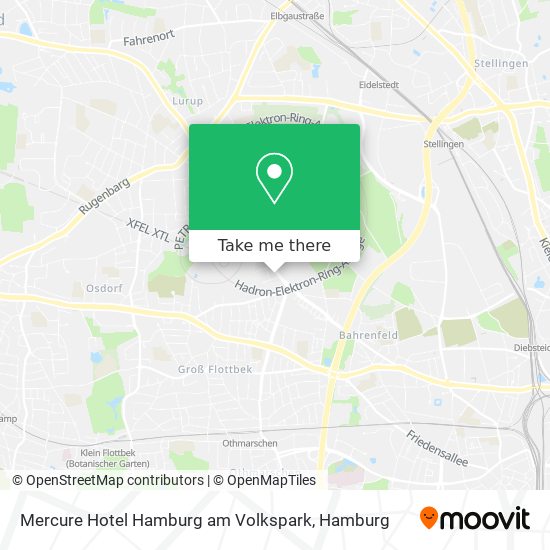 Карта Mercure Hotel Hamburg am Volkspark