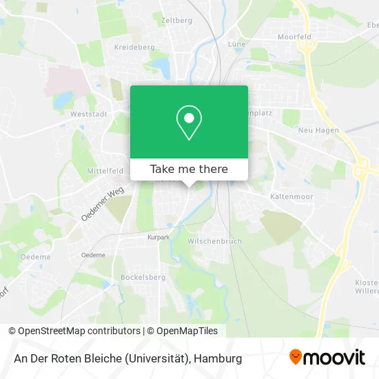 Карта An Der Roten Bleiche (Universität)