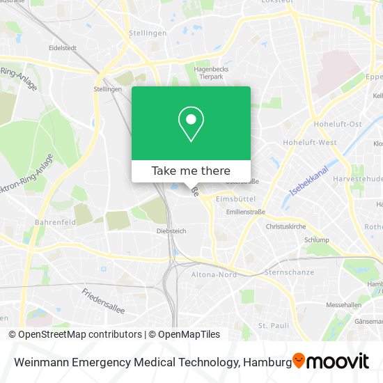 Weinmann Emergency Medical Technology map