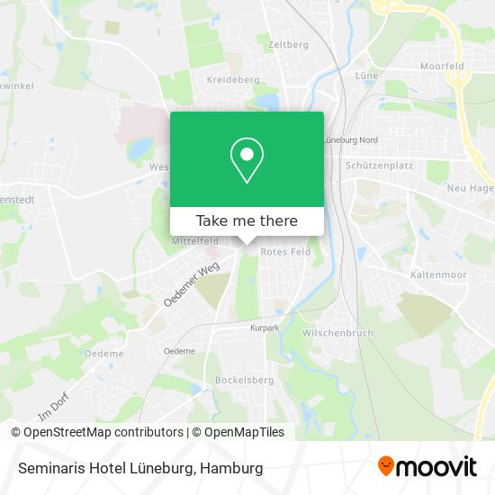 Seminaris Hotel Lüneburg map