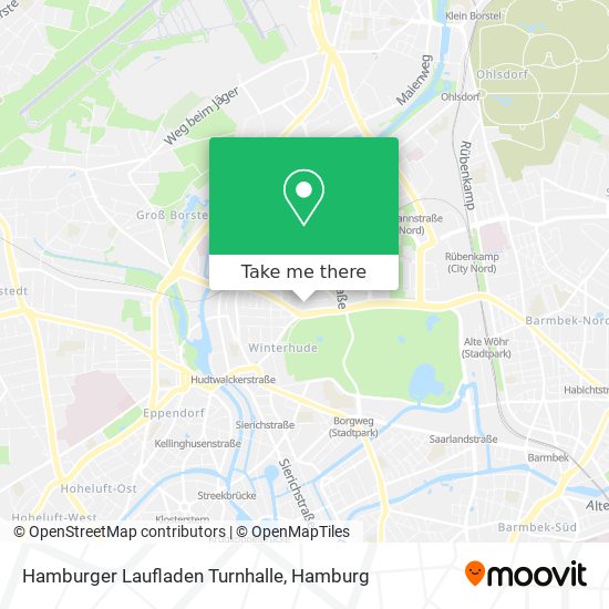 Hamburger Laufladen Turnhalle map