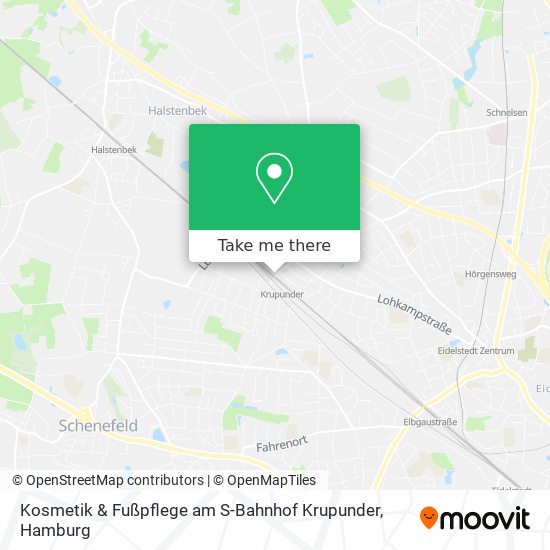 Kosmetik & Fußpflege am S-Bahnhof Krupunder map