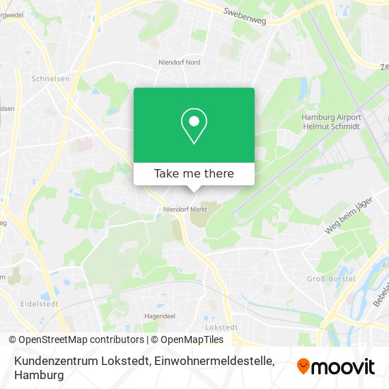 Kundenzentrum Lokstedt, Einwohnermeldestelle map