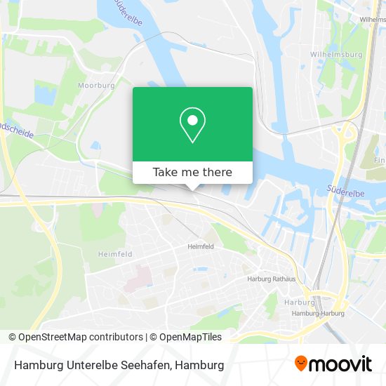 Hamburg Unterelbe Seehafen map
