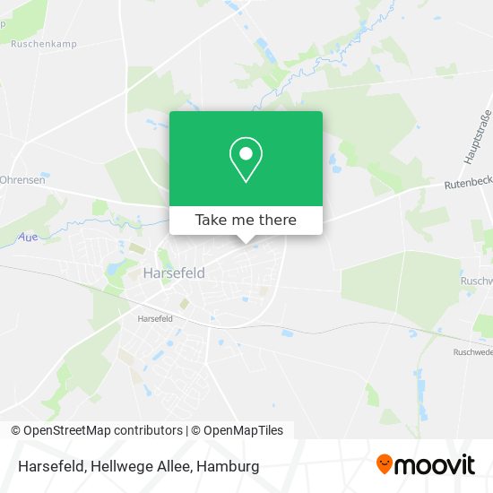 Harsefeld, Hellwege Allee map