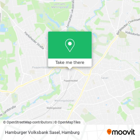 Hamburger Volksbank Sasel map