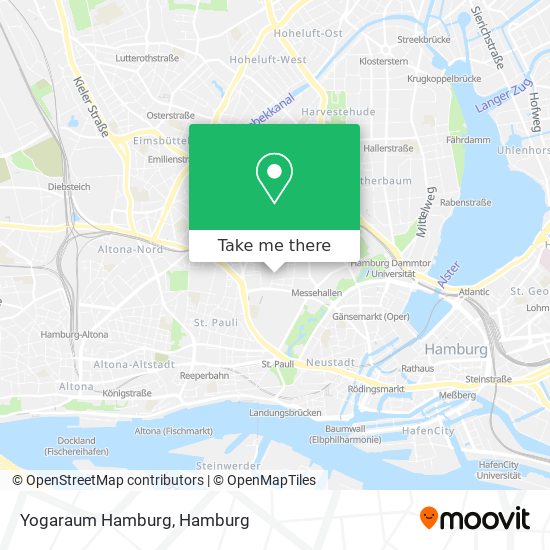 Yogaraum Hamburg map