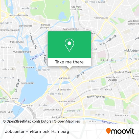 Jobcenter Hh-Barmbek map