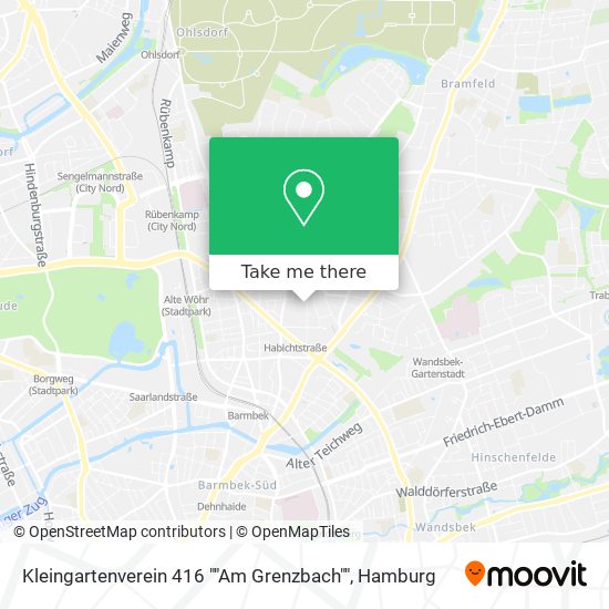 Kleingartenverein 416 ""Am Grenzbach"" map