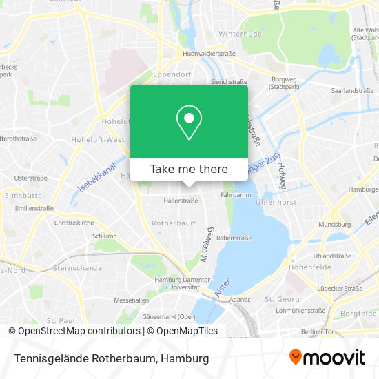 Tennisgelände Rotherbaum map
