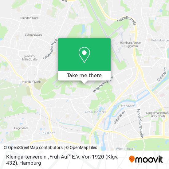 Kleingartenverein „Früh Auf“ E.V. Von 1920 (Klgv. 432) map